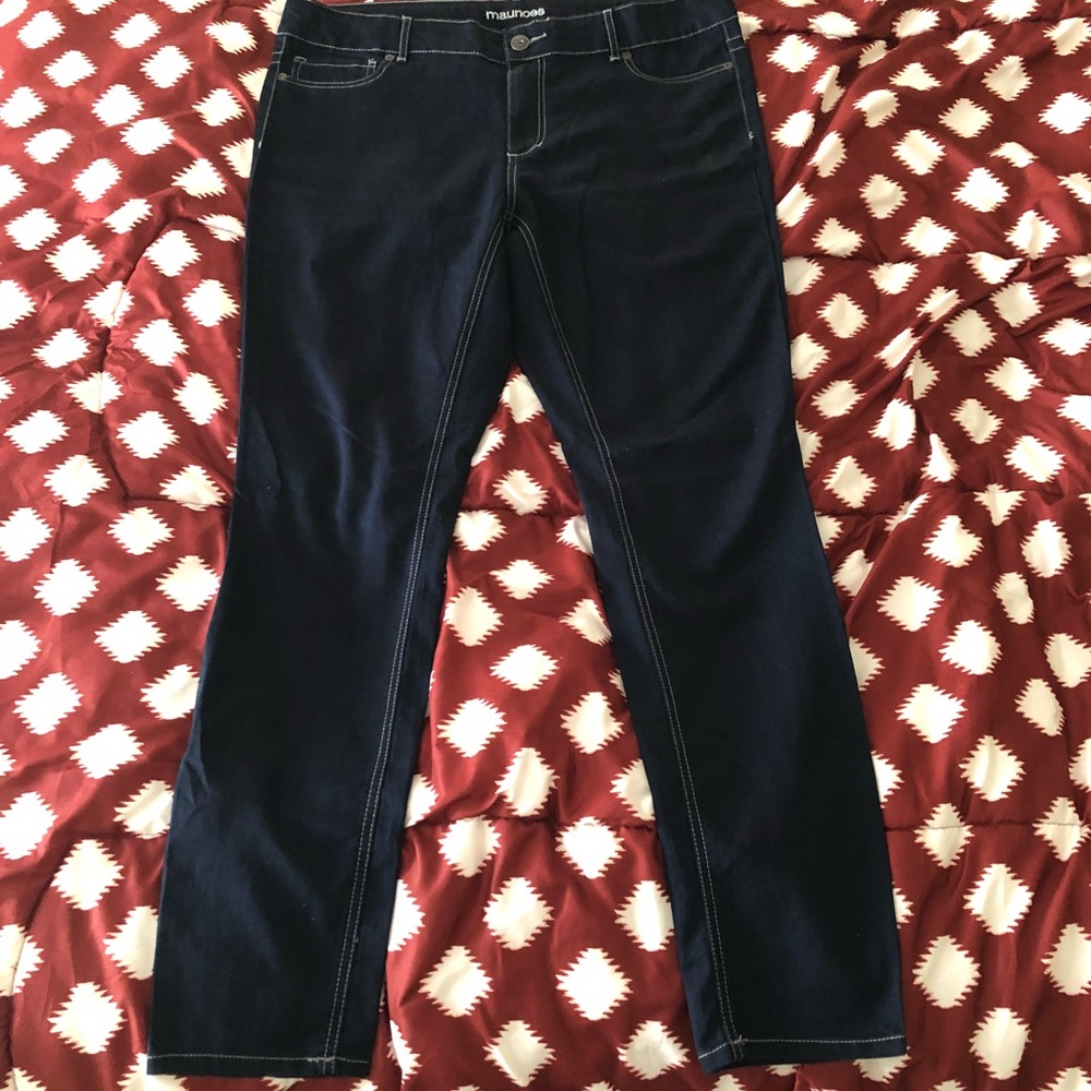 NWOT Maurices Dark Wash Skinny Jeans 16